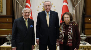 Cumhurbaşkanı Erdoğan, Rahmi Koç ve Semahat Arsel’i Kabul Etti