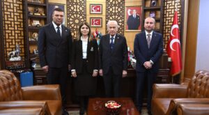 MHP Lideri Devlet Bahçeli Bayramlaşma Heyetini Kabul Etti