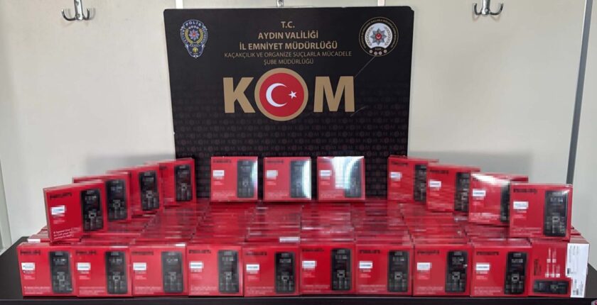 Aydın’da Kaçak Telefon Operasyonu: 100 Gümrük Kaçağı Cihaz Ele Geçirildi