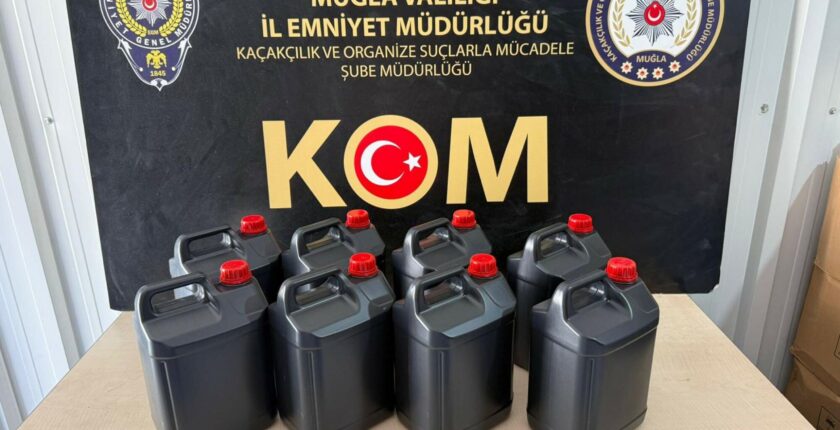 Muğla’da Dev Sahte İçki Operasyonu: 7 İlçede 475 Litre Etil Alkol Ele Geçirildi